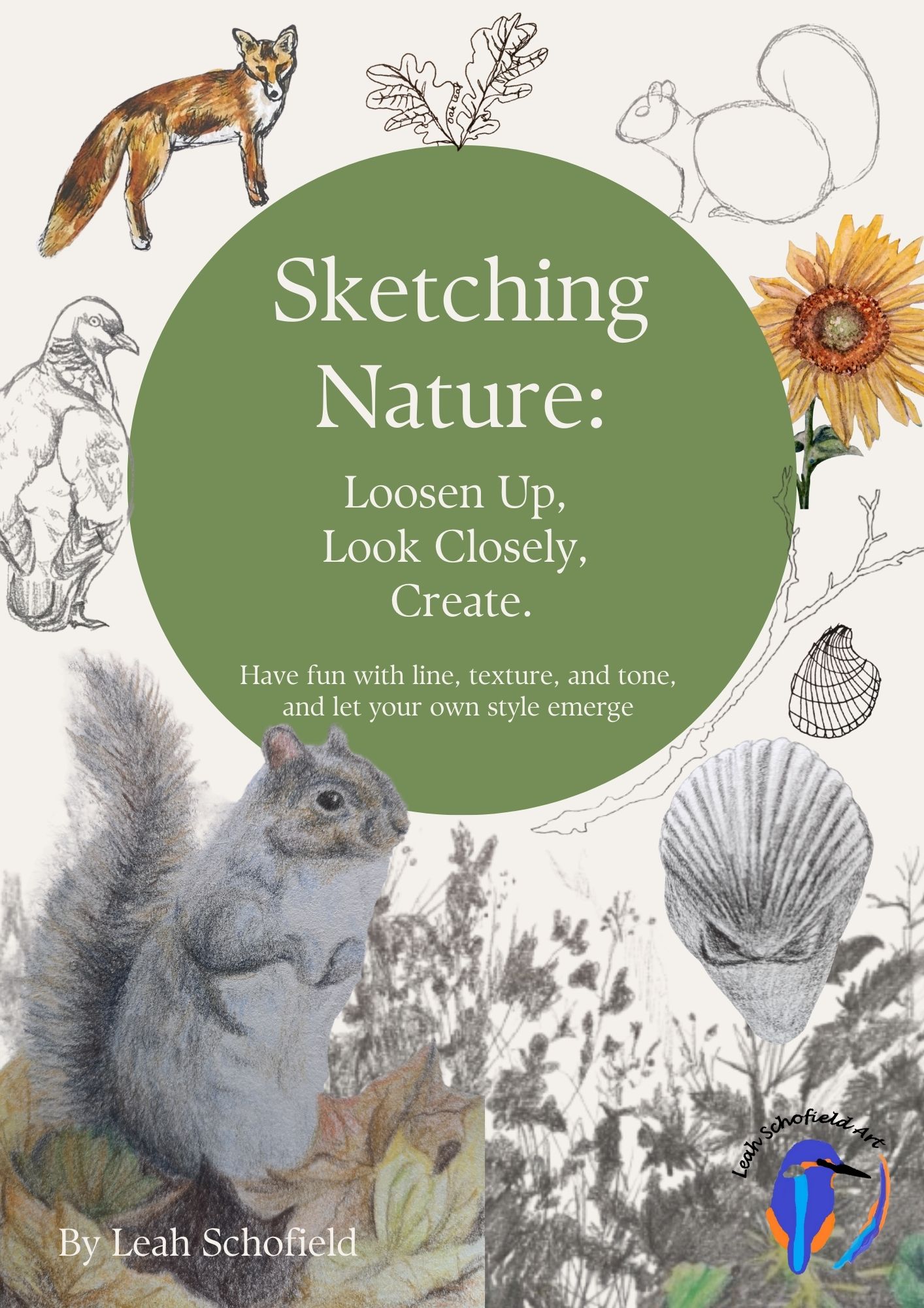 front cover sketching nature ebook