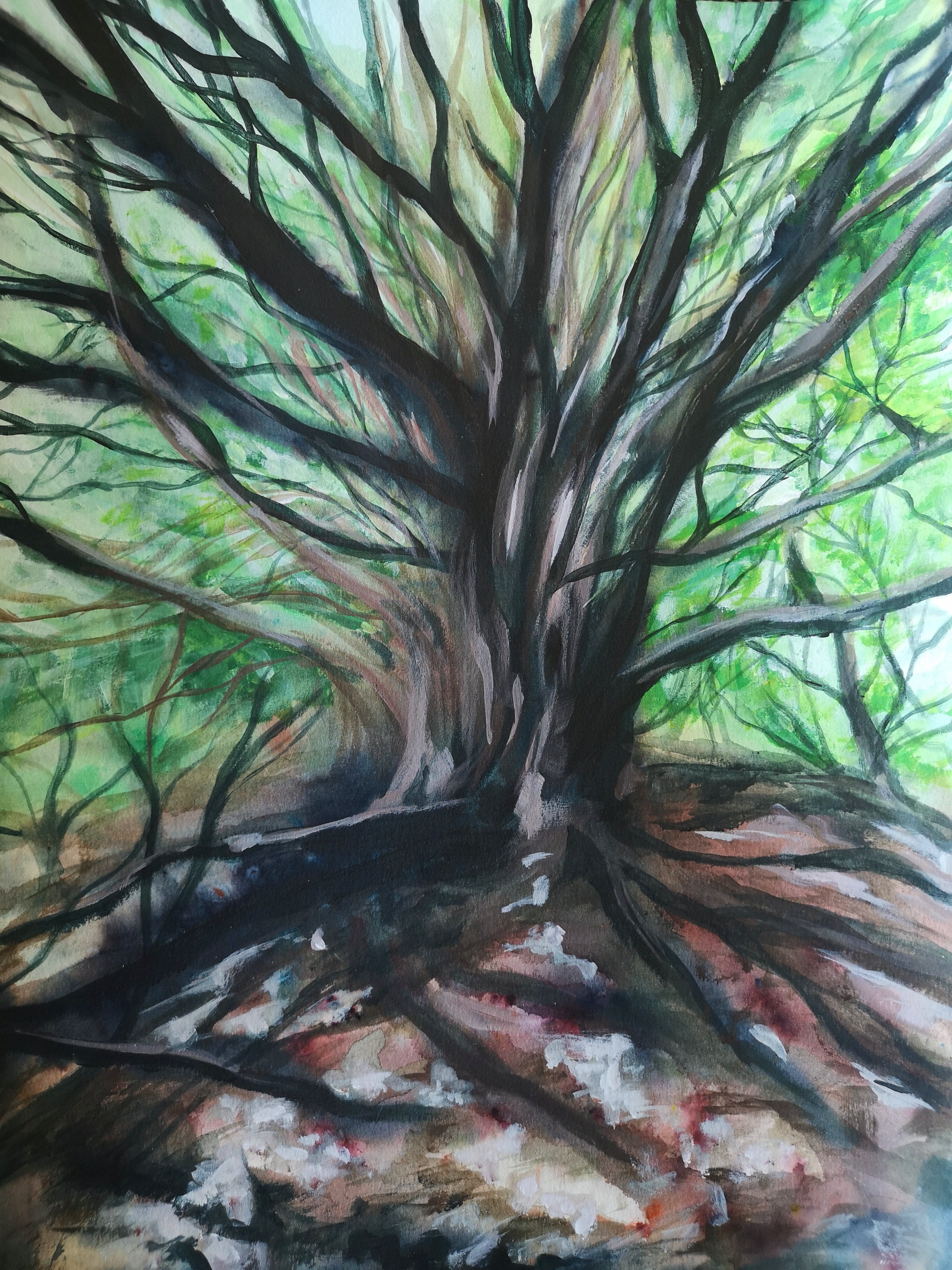 The Yew Tree painting